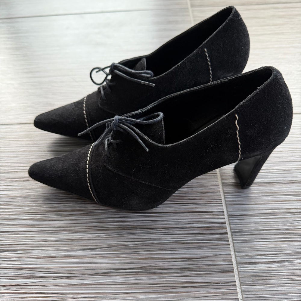 Vintage made in Italy real suede and leather Phillis Poland shoes size 7.5